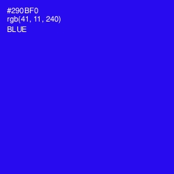 #290BF0 - Blue Color Image