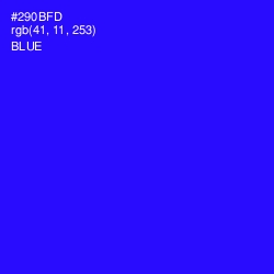 #290BFD - Blue Color Image
