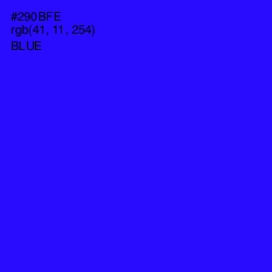 #290BFE - Blue Color Image