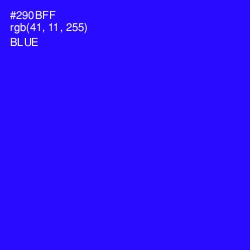 #290BFF - Blue Color Image