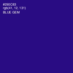 #290C83 - Blue Gem Color Image