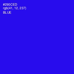 #290CED - Blue Color Image