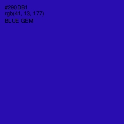 #290DB1 - Blue Gem Color Image