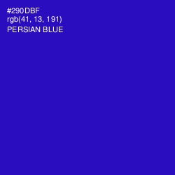 #290DBF - Persian Blue Color Image