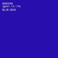 #290EAE - Blue Gem Color Image