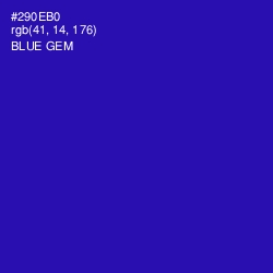 #290EB0 - Blue Gem Color Image