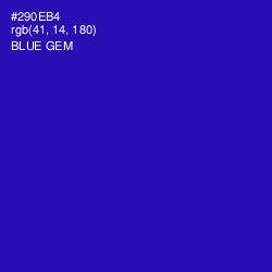 #290EB4 - Blue Gem Color Image
