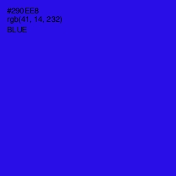 #290EE8 - Blue Color Image