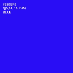 #290EF5 - Blue Color Image