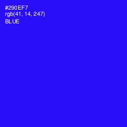 #290EF7 - Blue Color Image