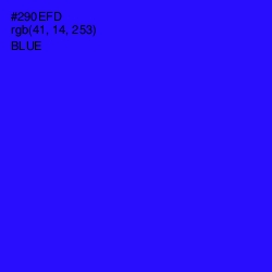 #290EFD - Blue Color Image