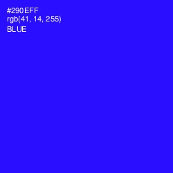 #290EFF - Blue Color Image