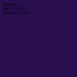 #290F50 - Violent Violet Color Image