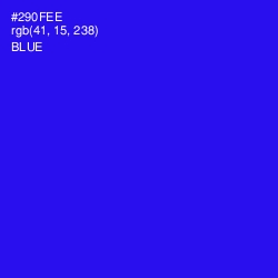 #290FEE - Blue Color Image