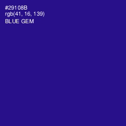 #29108B - Blue Gem Color Image