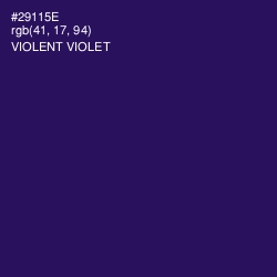 #29115E - Violent Violet Color Image