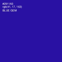 #2911A3 - Blue Gem Color Image