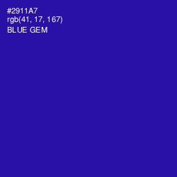 #2911A7 - Blue Gem Color Image