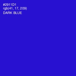 #2911D1 - Dark Blue Color Image