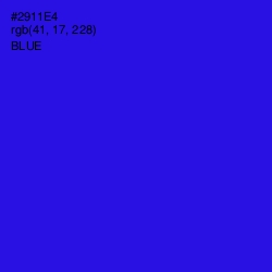 #2911E4 - Blue Color Image