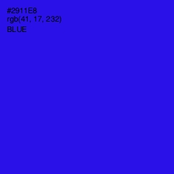 #2911E8 - Blue Color Image