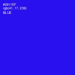 #2911EF - Blue Color Image