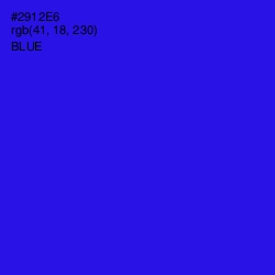 #2912E6 - Blue Color Image