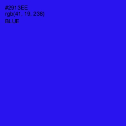 #2913EE - Blue Color Image