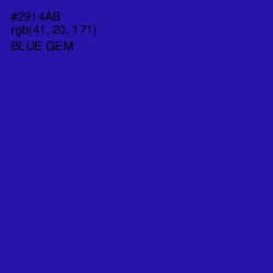 #2914AB - Blue Gem Color Image