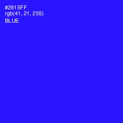 #2915FF - Blue Color Image