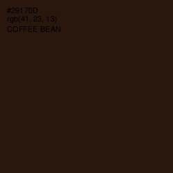 #29170D - Coffee Bean Color Image