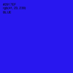 #2917EF - Blue Color Image