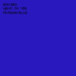 #2918BD - Persian Blue Color Image