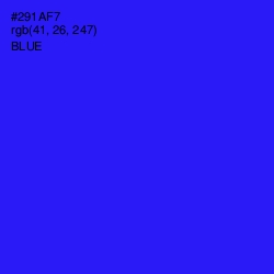 #291AF7 - Blue Color Image