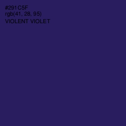 #291C5F - Violent Violet Color Image