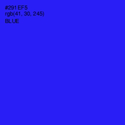 #291EF5 - Blue Color Image