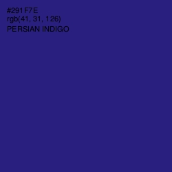 #291F7E - Persian Indigo Color Image