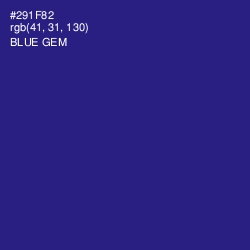 #291F82 - Blue Gem Color Image