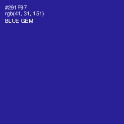 #291F97 - Blue Gem Color Image