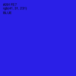 #291FE7 - Blue Color Image