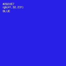 #2920E7 - Blue Color Image