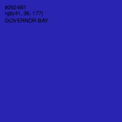 #2924B1 - Governor Bay Color Image