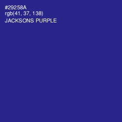 #29258A - Jacksons Purple Color Image
