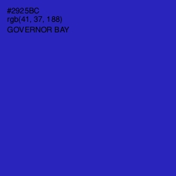 #2925BC - Governor Bay Color Image