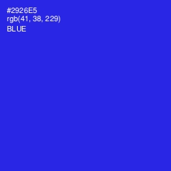 #2926E5 - Blue Color Image
