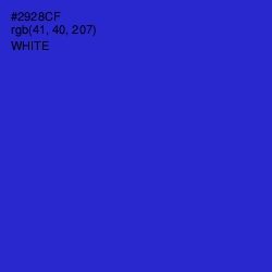 #2928CF - Dark Blue Color Image