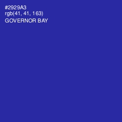 #2929A3 - Governor Bay Color Image