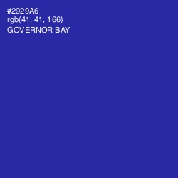 #2929A6 - Governor Bay Color Image