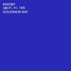 #2929B7 - Governor Bay Color Image