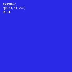 #2929E7 - Blue Color Image